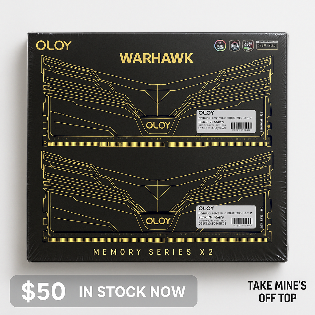 OLOy Warhawk RGB DDR4 16 GB (2×8 GB) 3000 MHz CL18 Desktop Memory — High-Performance RAM Kit 🔥 tmot.store
