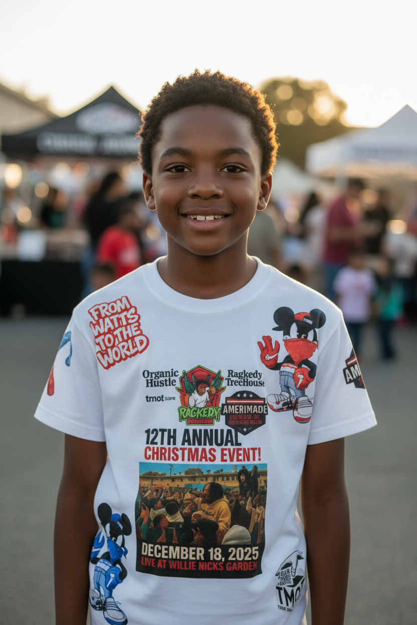 Young boy front view