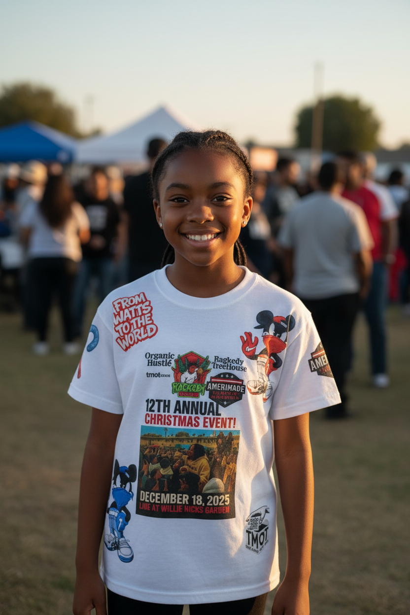 Young girl front view